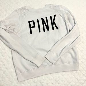 PINK sweat with mesh details. Size S. All white